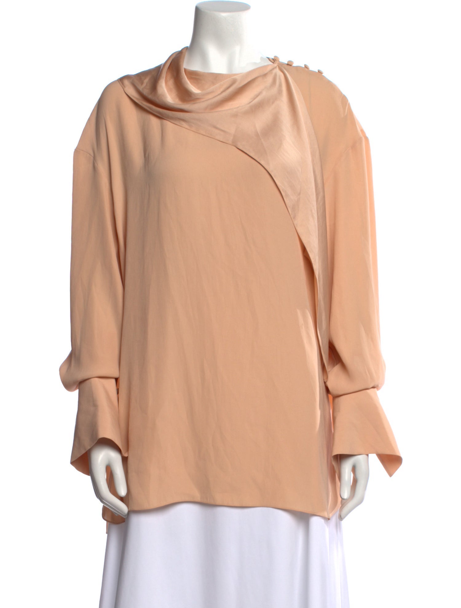 Noon By Noor Cowl Neck Long Sleeve Blouse