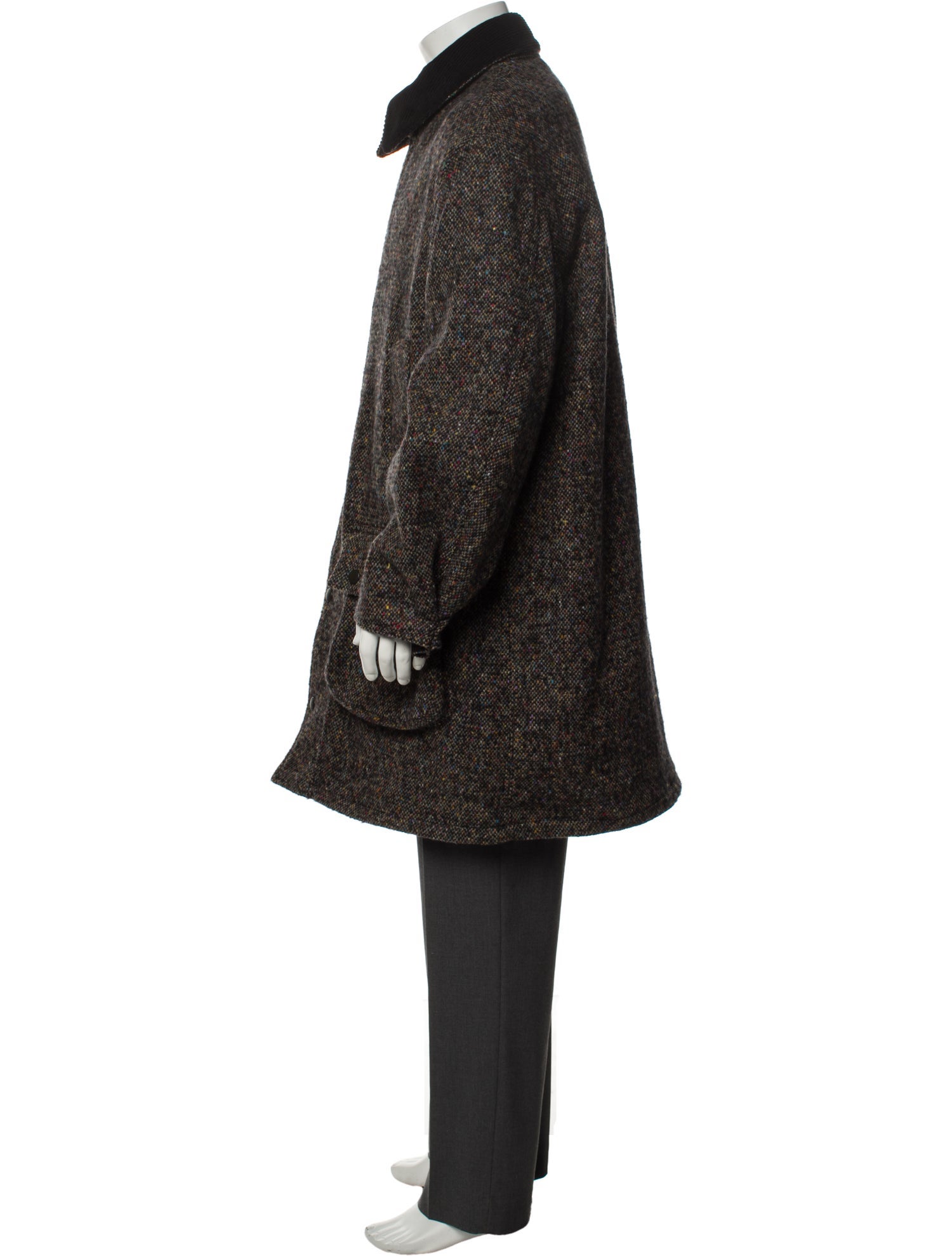 Noah x Barbour Donegal Border Wool Utility Jacket w/ Tags - Black