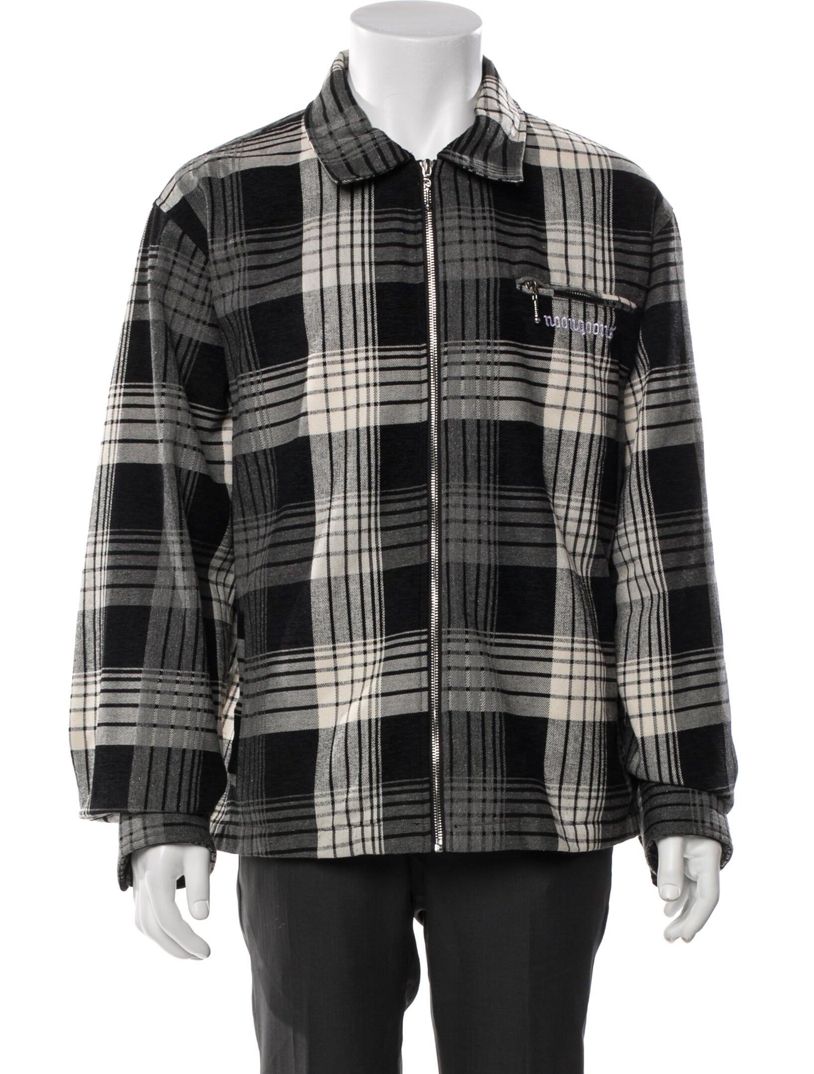 Noon Goons Plaid Print Peacoat