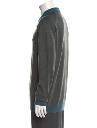 Noon Goons Striped Collar Polo Sweater