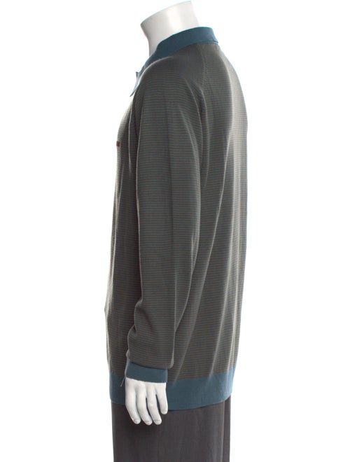 Noon Goons Striped Collar Polo Sweater