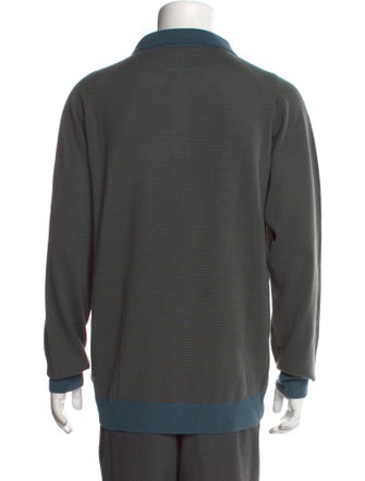 Noon Goons Striped Collar Polo Sweater