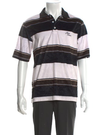 Noon Goons Striped Collar Polo Shirt