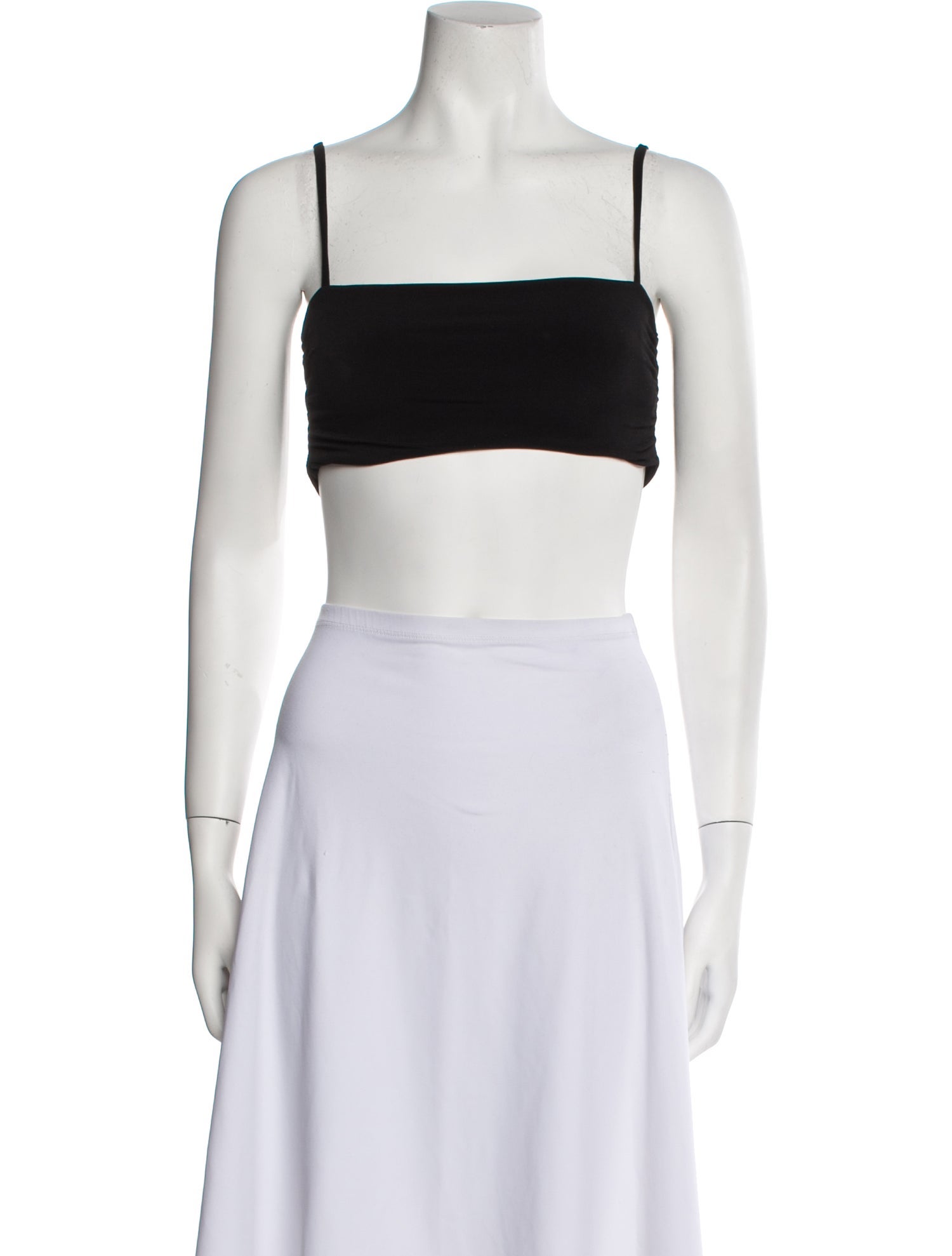 Nookie Square Neckline Sleeveless Crop Top