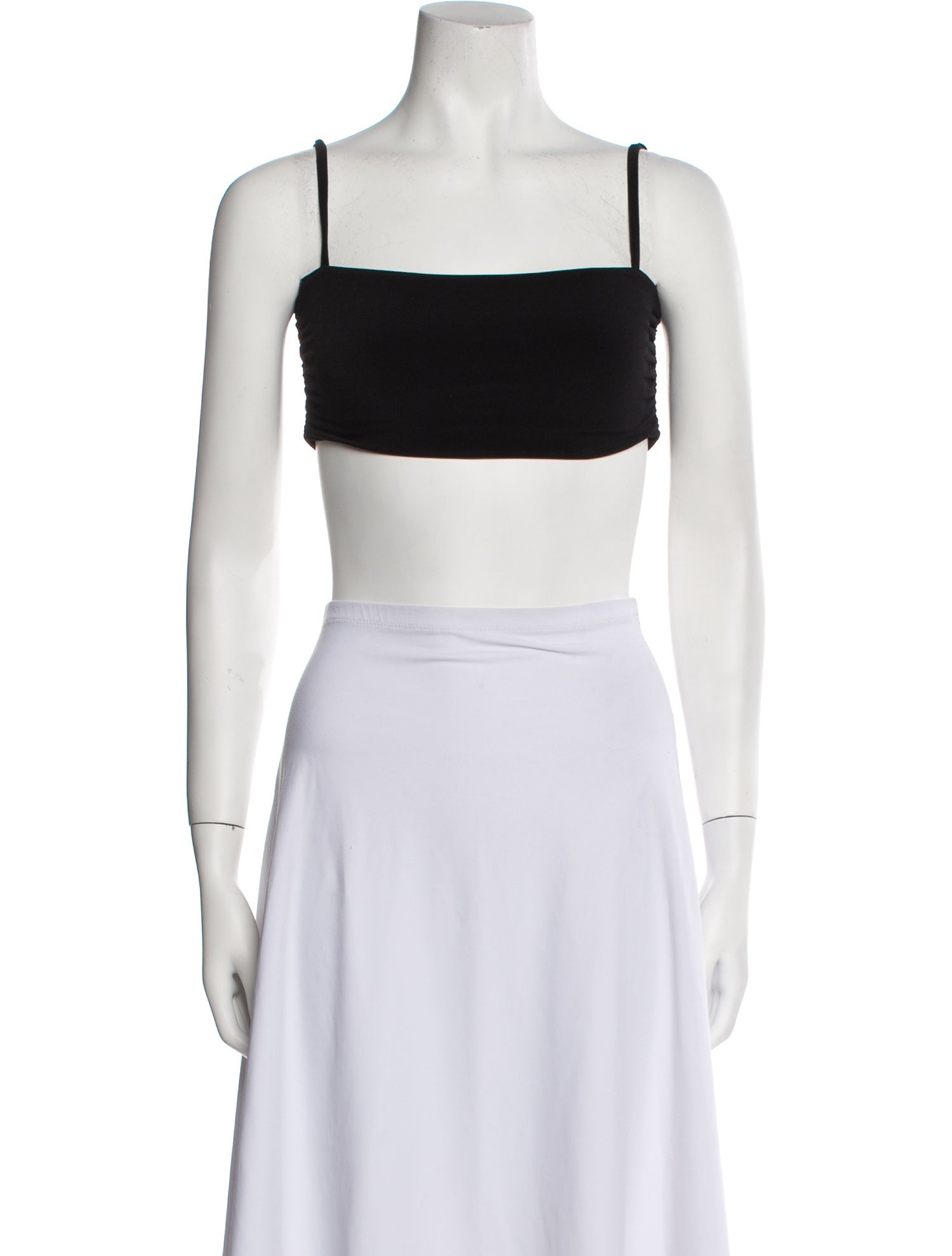 Nookie Square Neckline Sleeveless Crop Top