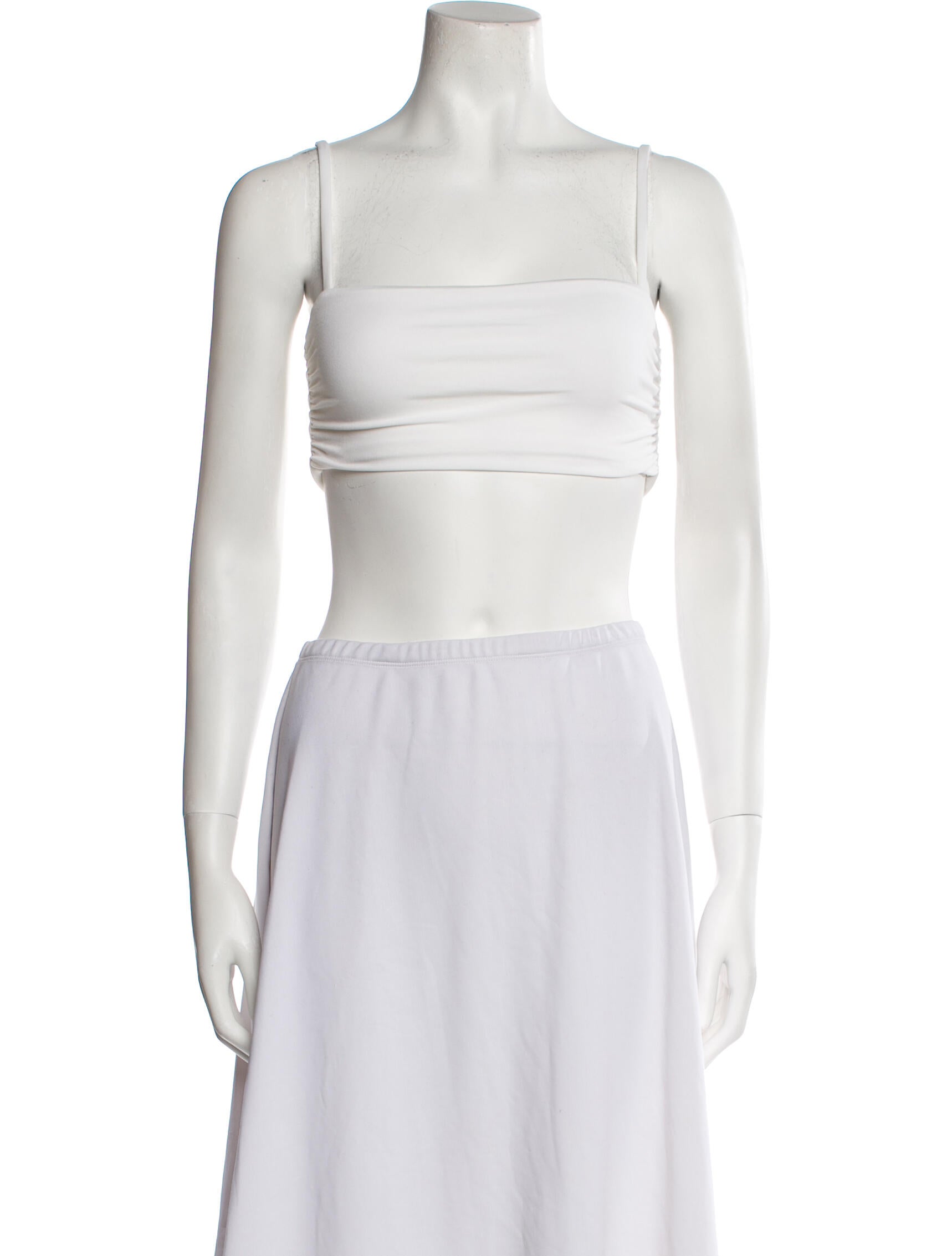 Nookie Square Neckline Sleeveless Crop Top