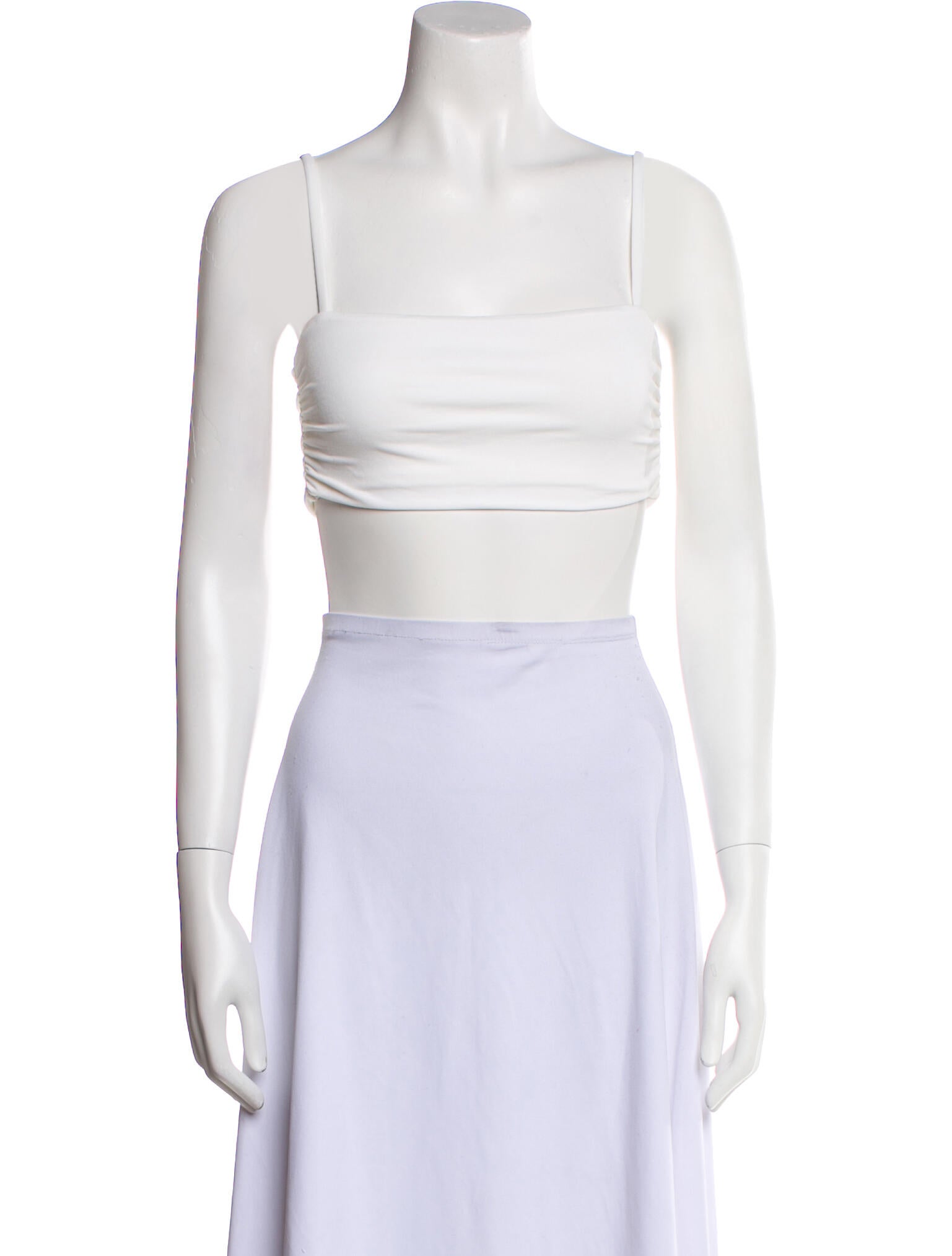 Nookie Square Neckline Sleeveless Crop Top