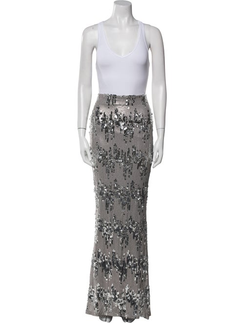 Nookie Lace Pattern Sequin Embellishments Skirt Set