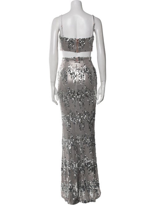 Nookie Lace Pattern Sequin Embellishments Skirt Set