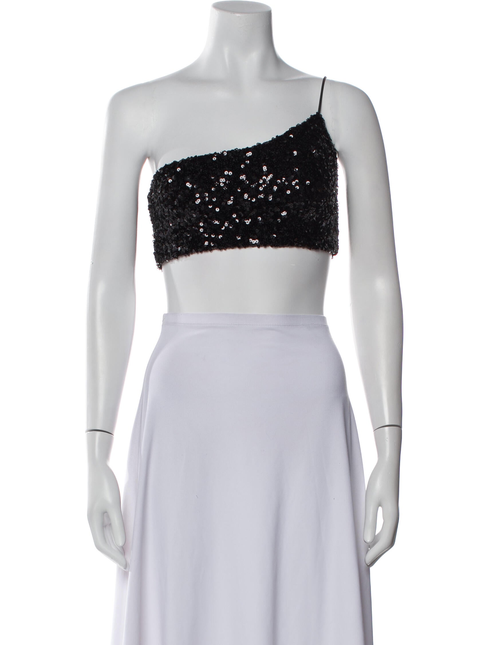 Nookie One-Shoulder Sleeveless Crop Top w/ Tags