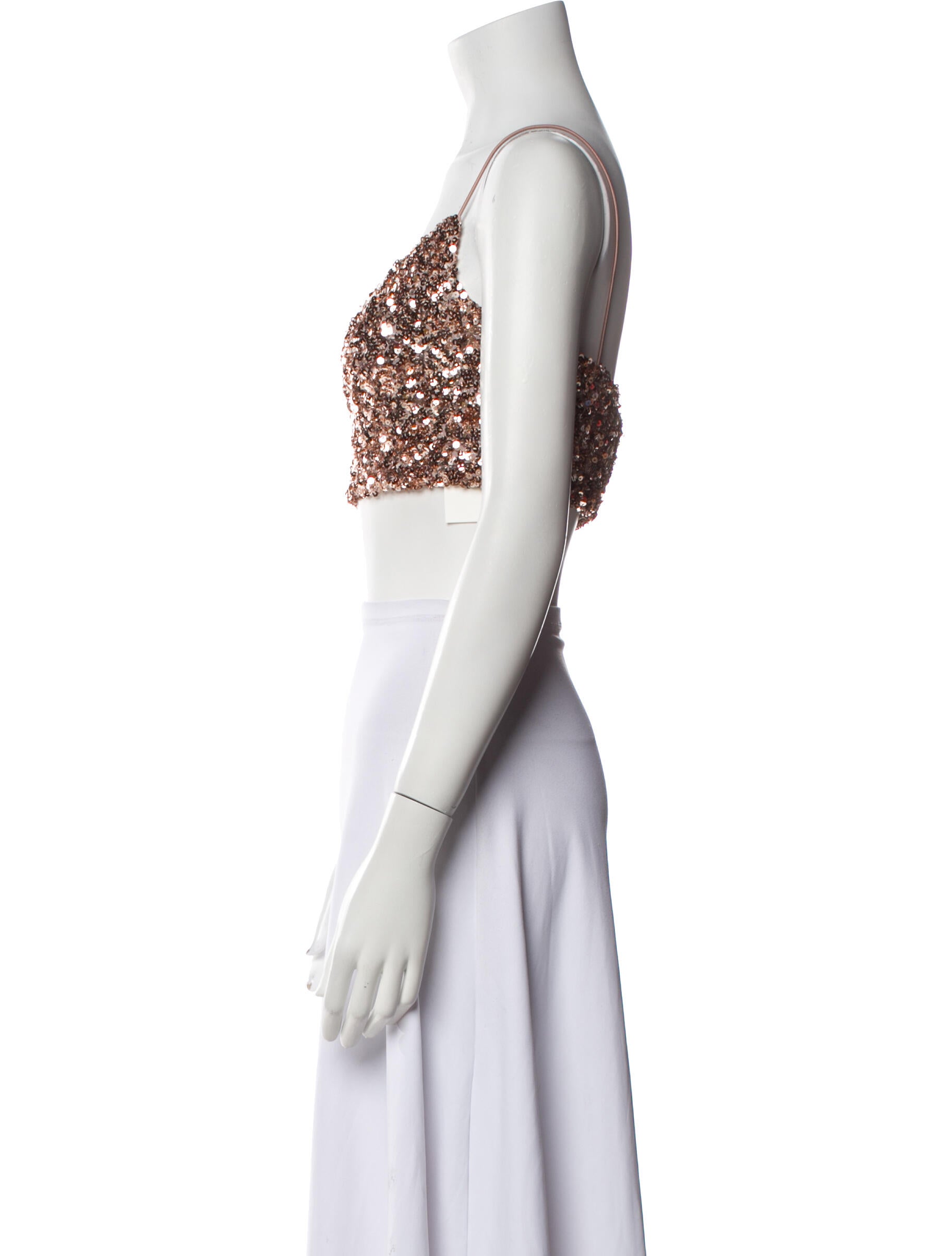 Nookie One-Shoulder Sleeveless Crop Top w/ Tags