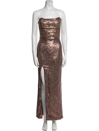 Nookie Valentina Sequin Gown Long Dress