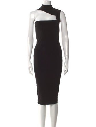 Nookie Mock Neck Midi Length Dress