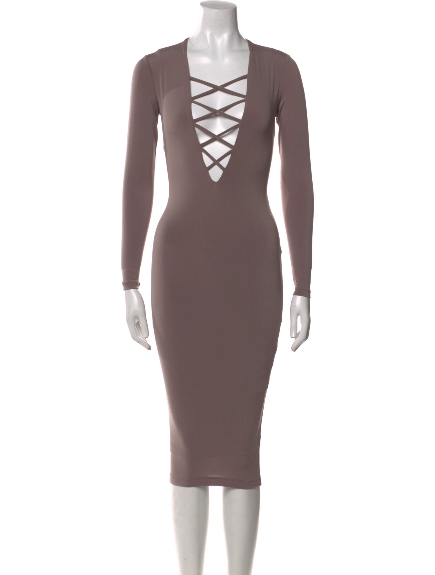 Nookie V-Neck Knee-Length Dress w/ Tags