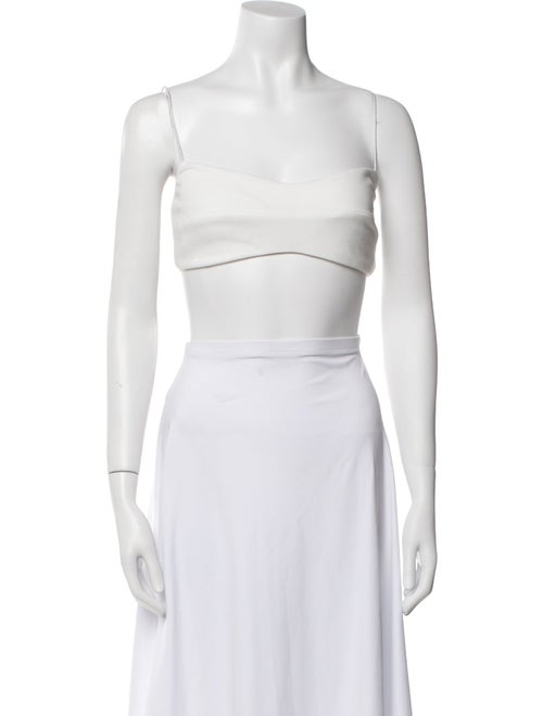 Nookie Square Neckline Sleeveless Crop Top