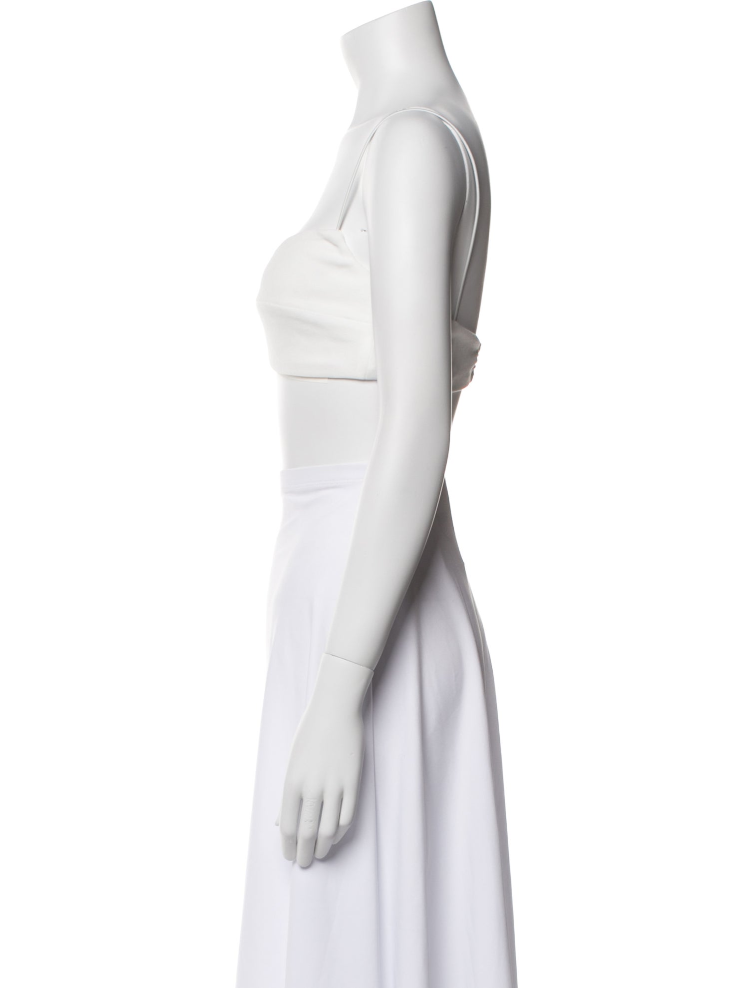 Nookie Square Neckline Sleeveless Crop Top