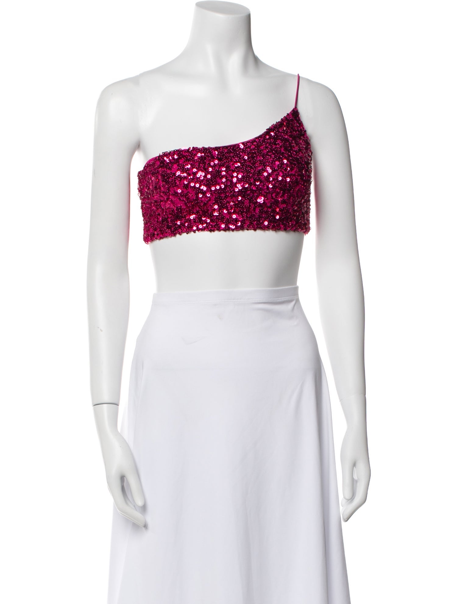 Nookie One-Shoulder Sleeveless Crop Top w/ Tags