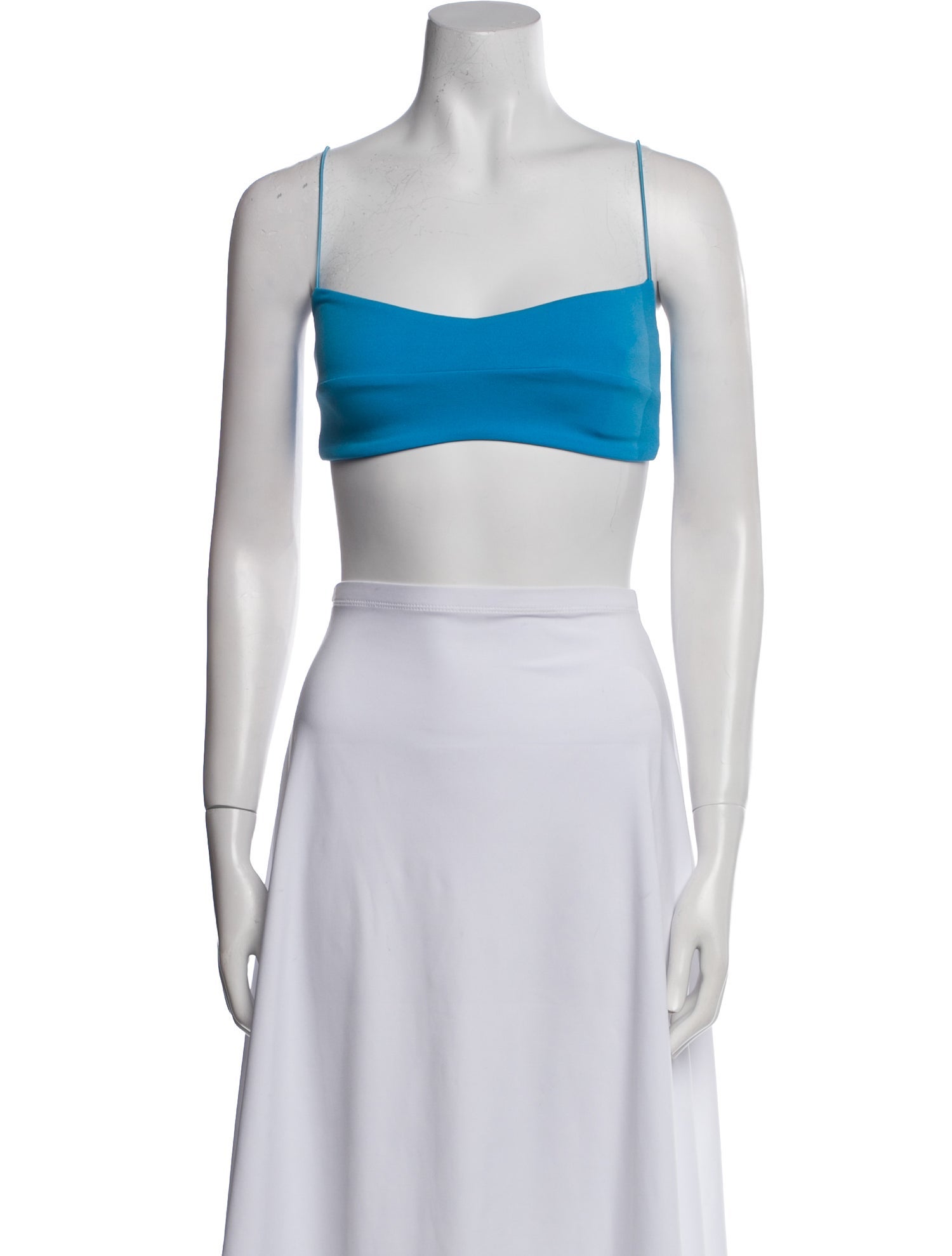 Nookie Square Neckline Sleeveless Crop Top