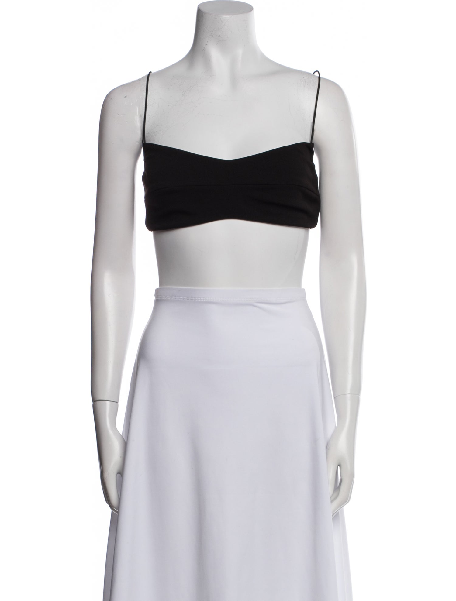 Nookie Square Neckline Sleeveless Crop Top