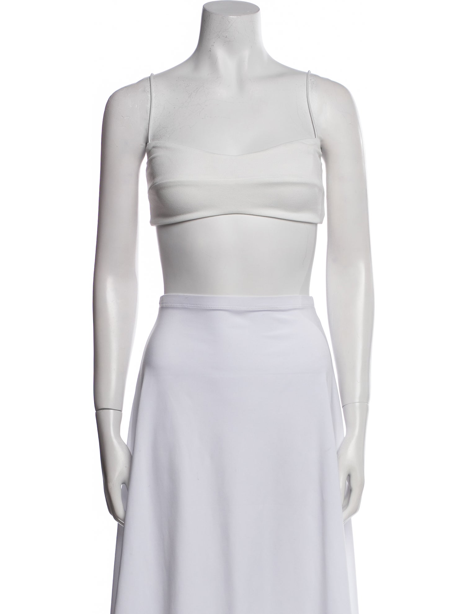 Nookie Square Neckline Sleeveless Crop Top