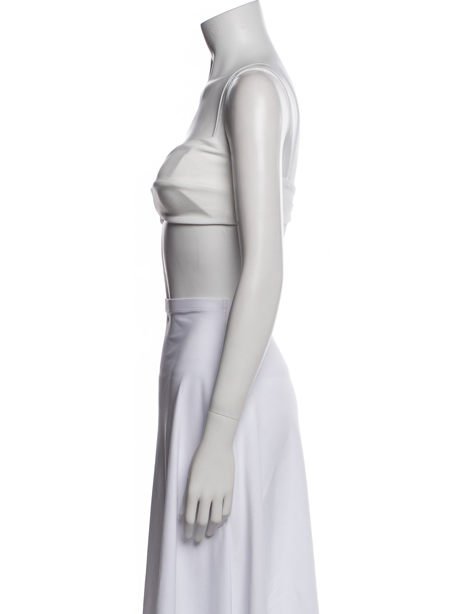 Nookie Square Neckline Sleeveless Crop Top