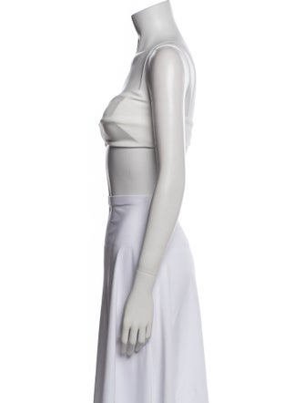 Nookie Square Neckline Sleeveless Crop Top