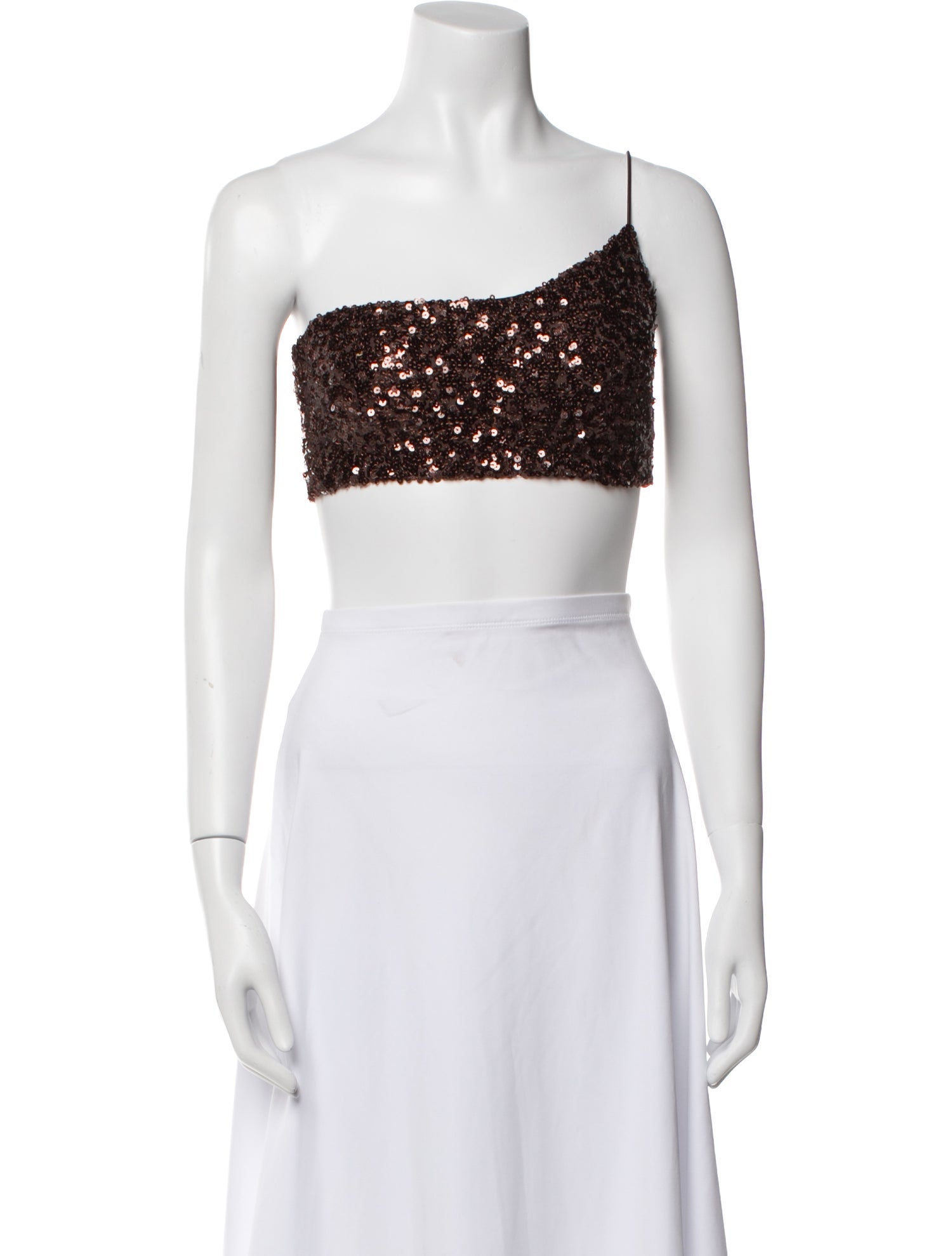 Nookie One-Shoulder Sleeveless Crop Top w/ Tags