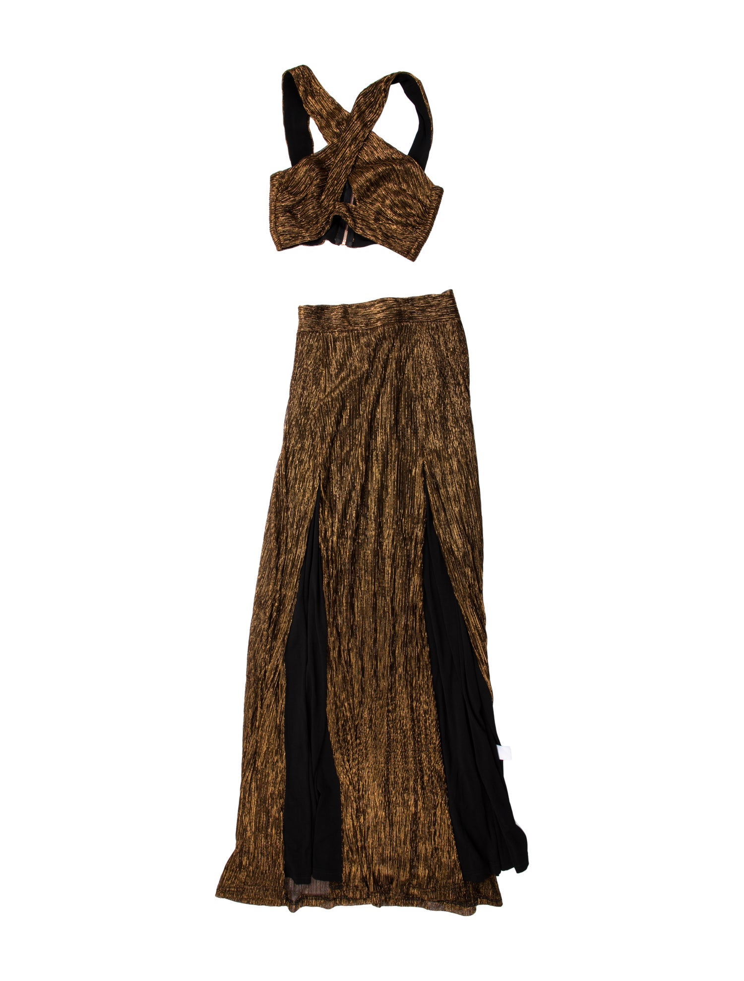 Nookie Colorblock Pattern Skirt Set