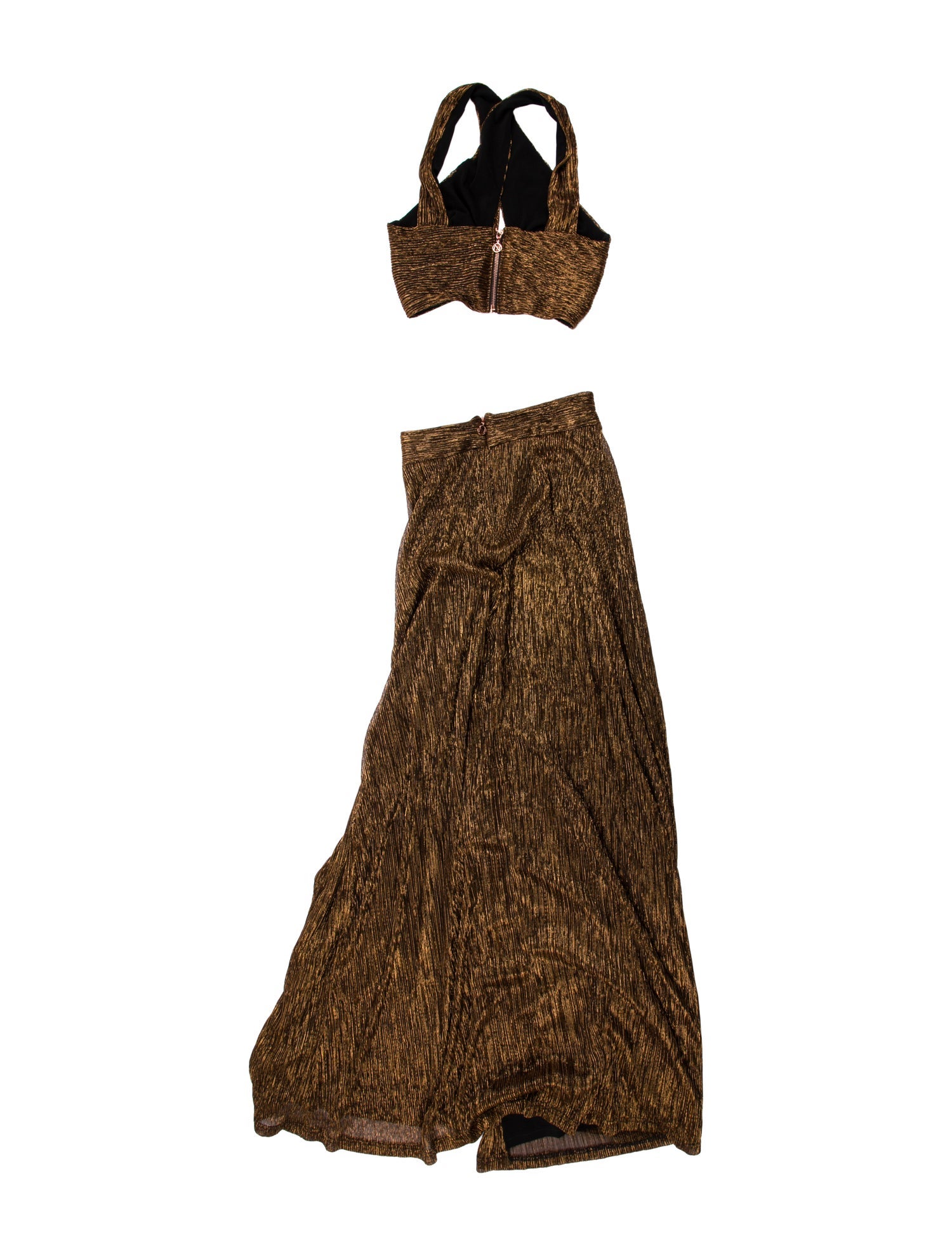 Nookie Colorblock Pattern Skirt Set