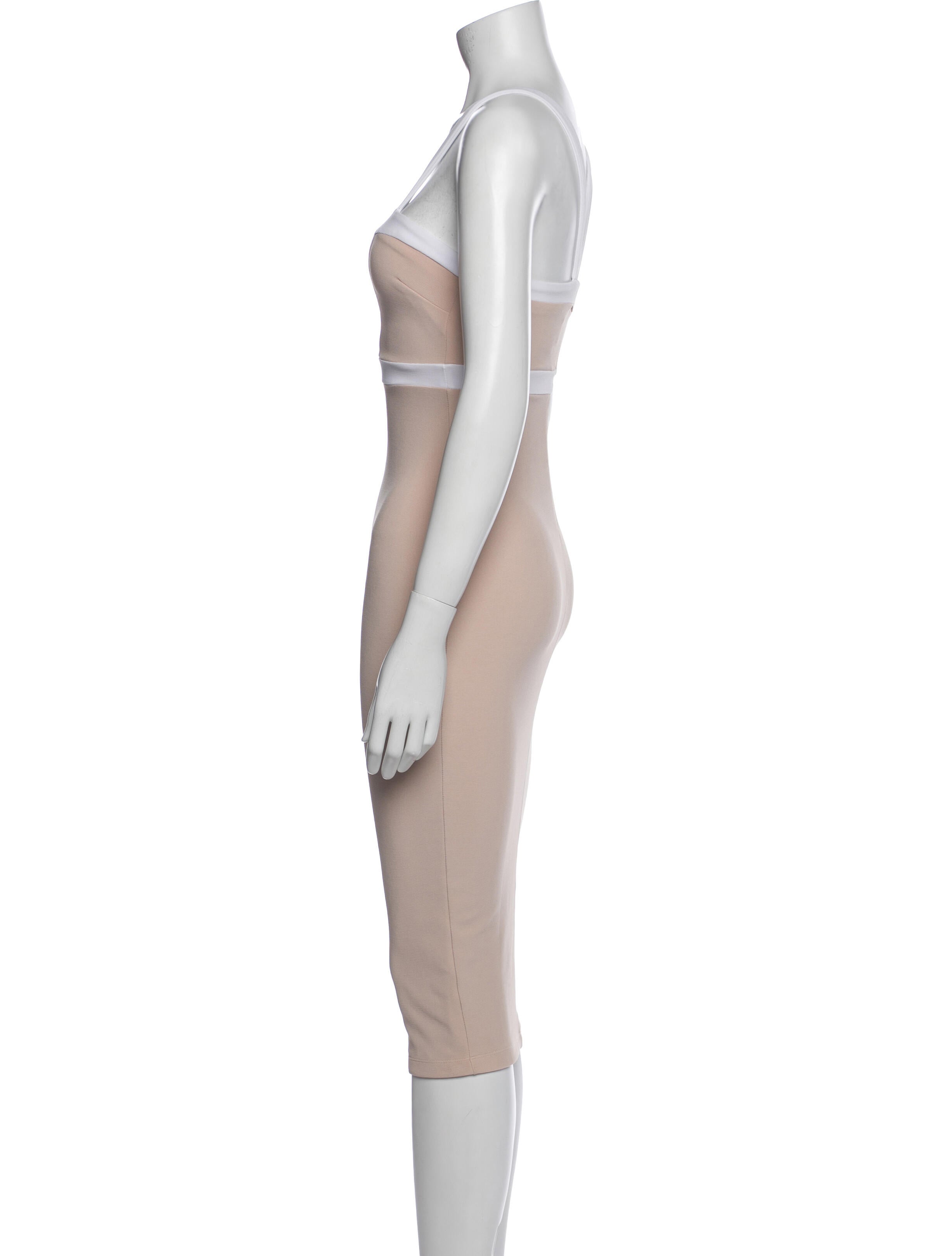 Nookie Square Neckline Knee-Length Dress