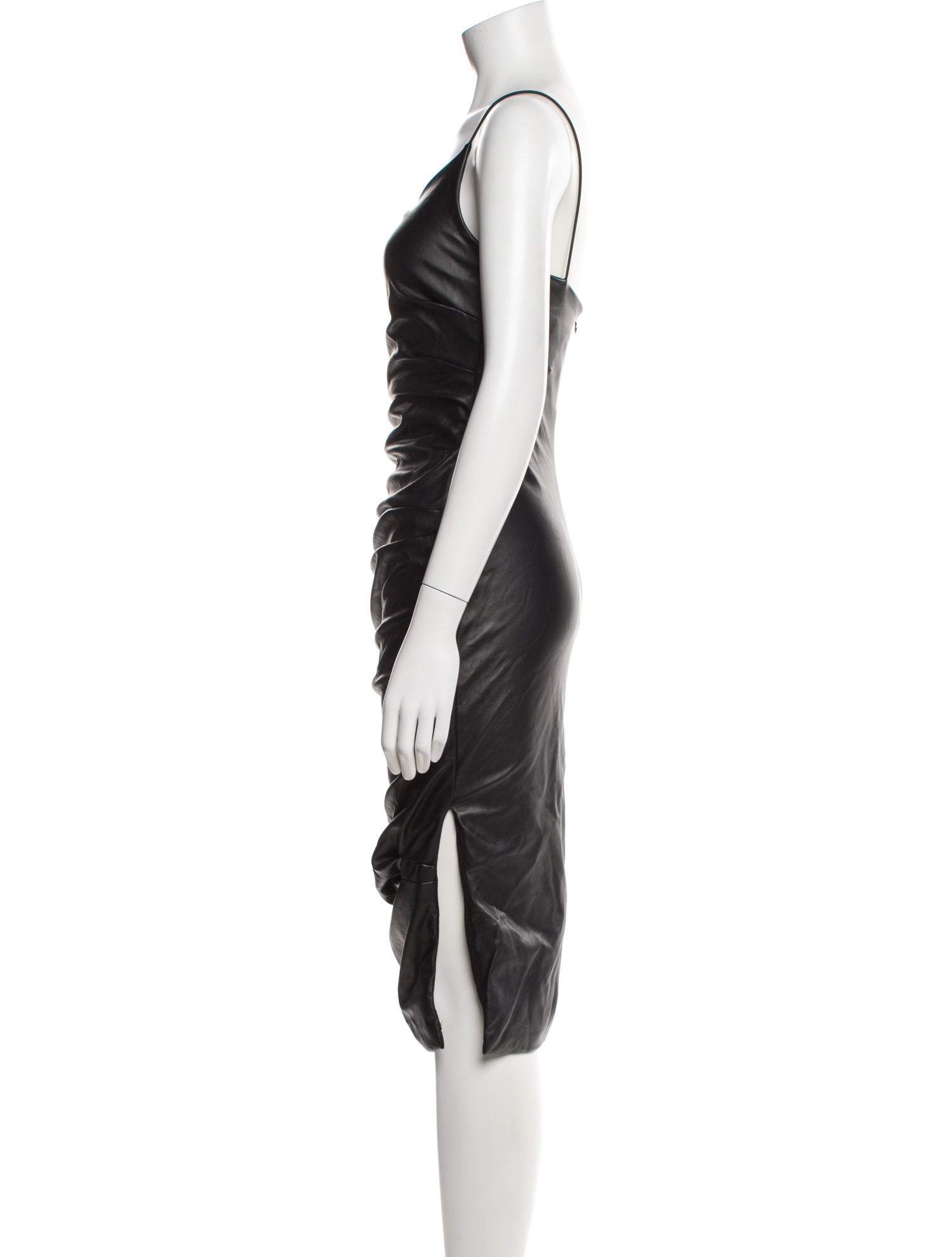 Nookie Leather Knee-Length Dress