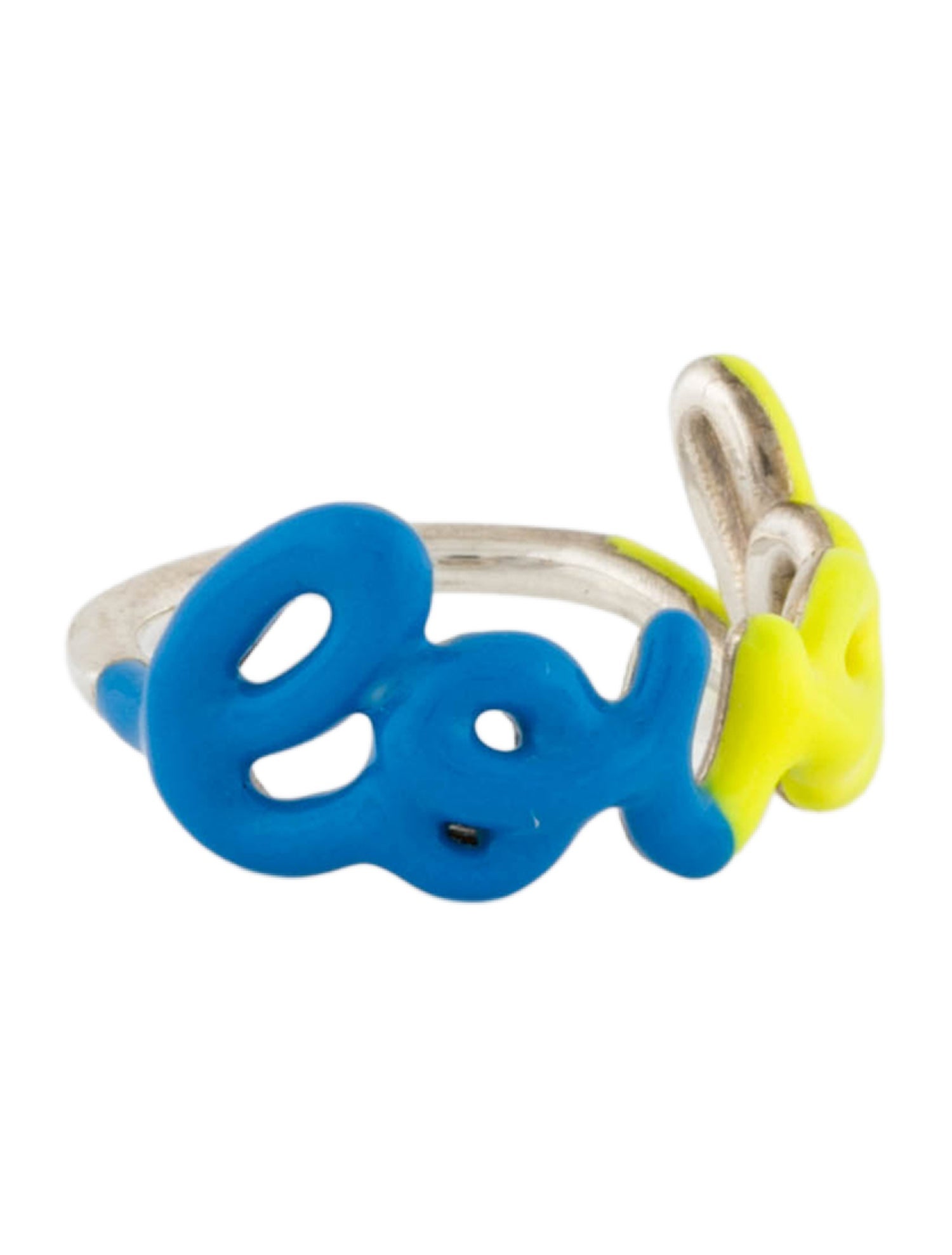 Nora Kogan Enamel 'Loved' Script Band