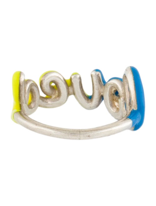 Nora Kogan Enamel 'Loved' Script Band