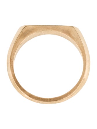 Nora Kogan 14K Diamond Enamel Punk Signet Ring