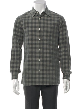 Nom de Guerre Plaid Print Long Sleeve Shirt