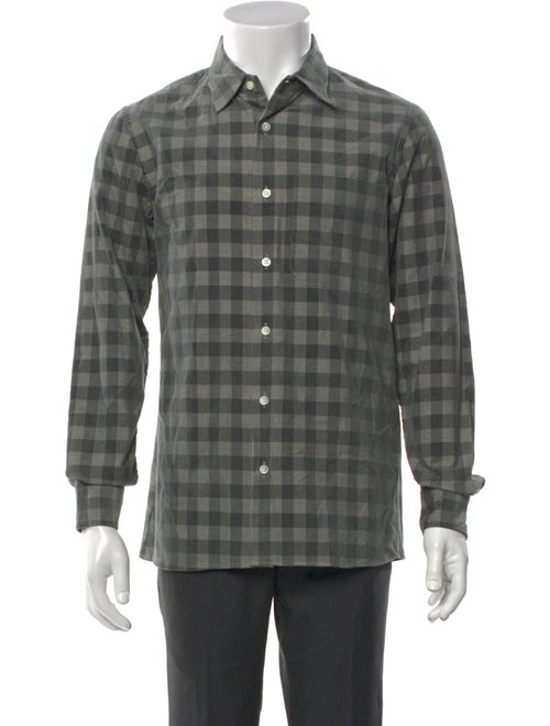 Nom de Guerre Plaid Print Long Sleeve Shirt