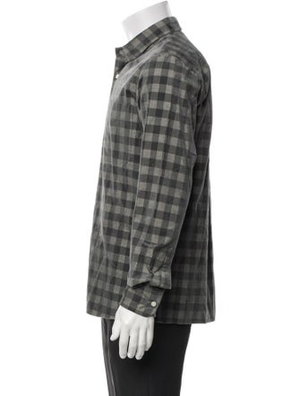 Nom de Guerre Plaid Print Long Sleeve Shirt