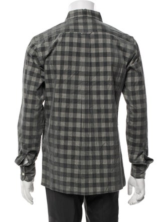 Nom de Guerre Plaid Print Long Sleeve Shirt