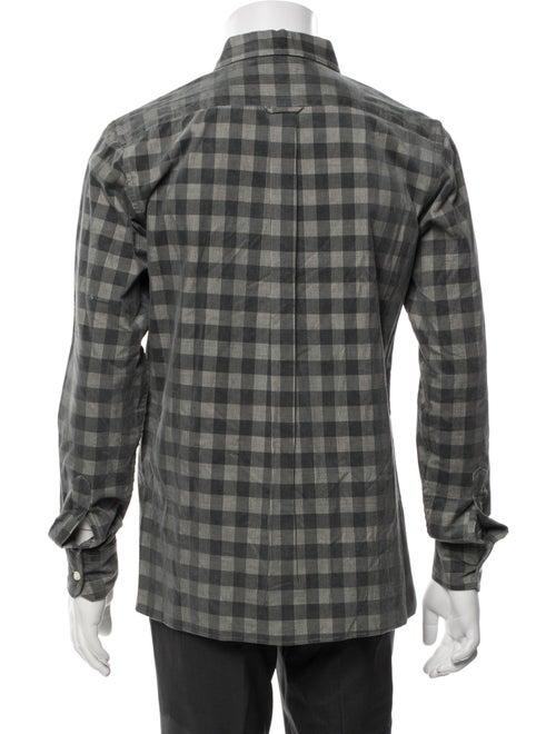 Nom de Guerre Plaid Print Long Sleeve Shirt
