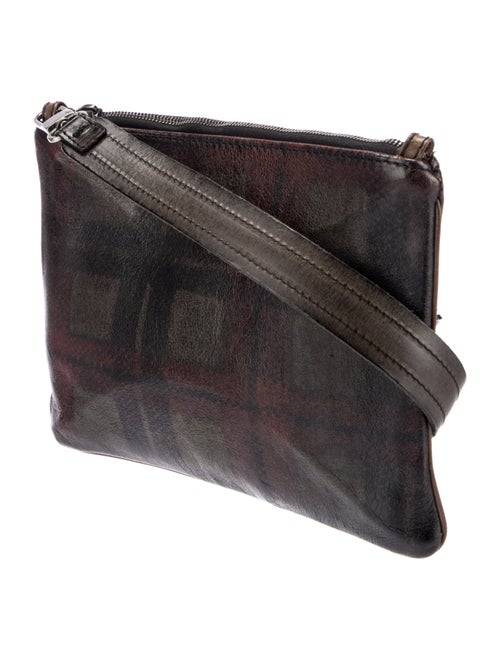 Numero 10 Embossed Leather Shoulder Bag