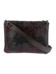 Numero 10 Embossed Leather Shoulder Bag