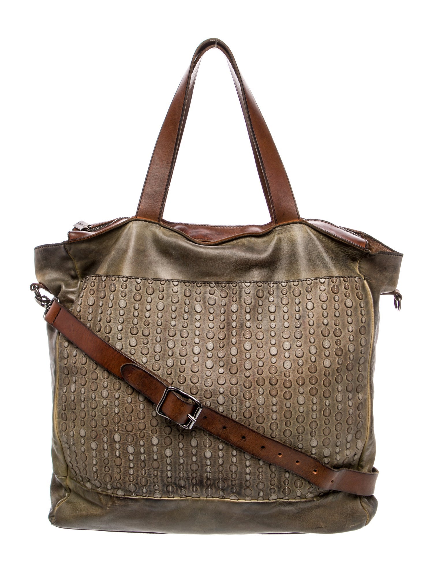 Numero 10 Leather Messenger Bag