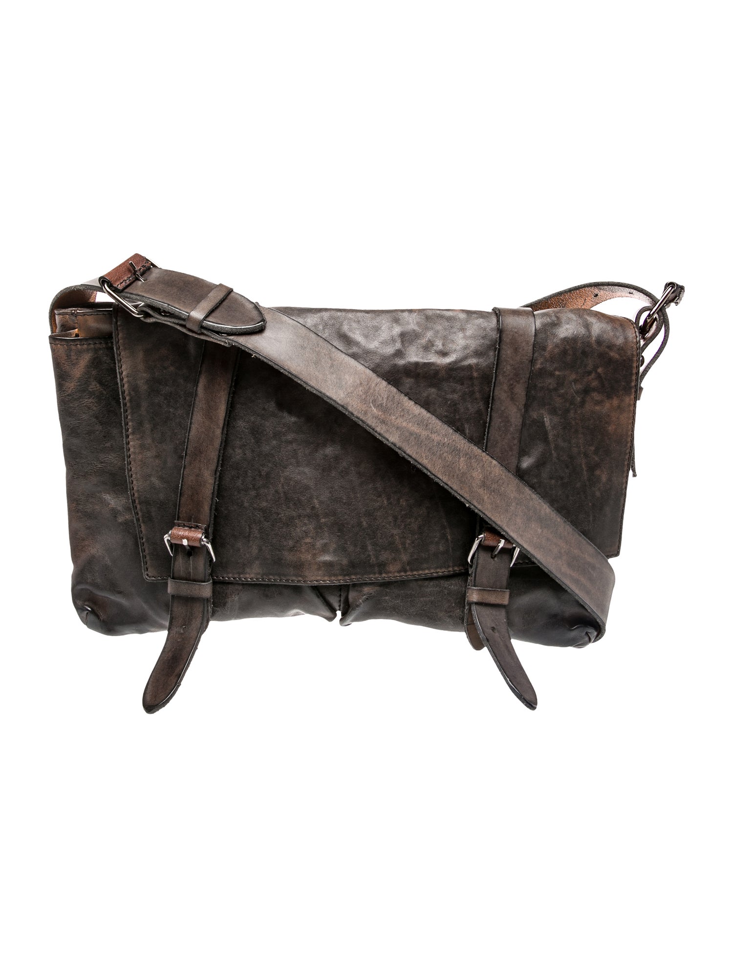 Numero 10 Leather Messenger Bag
