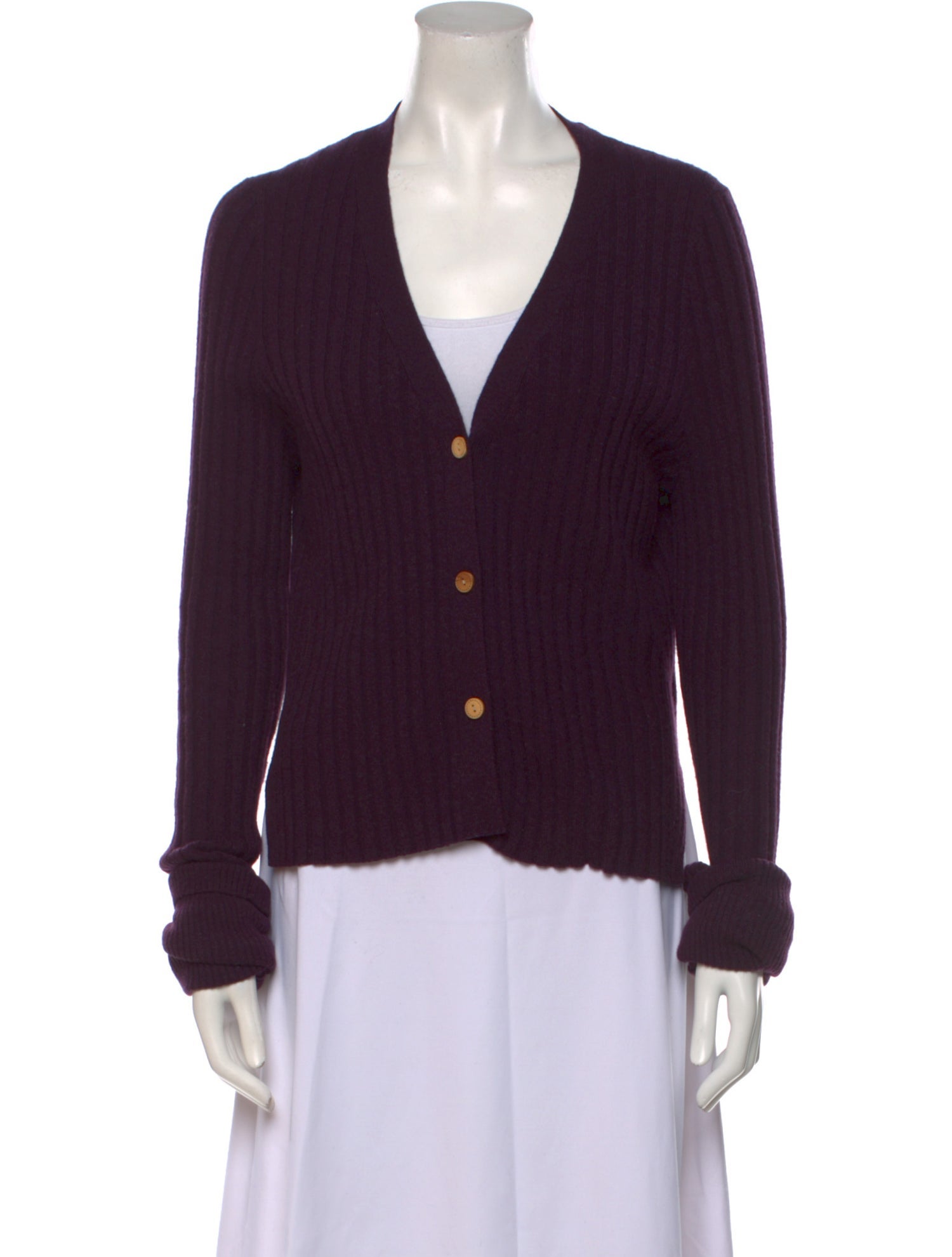 Nobili Cashmere Plunge Neckline Sweater