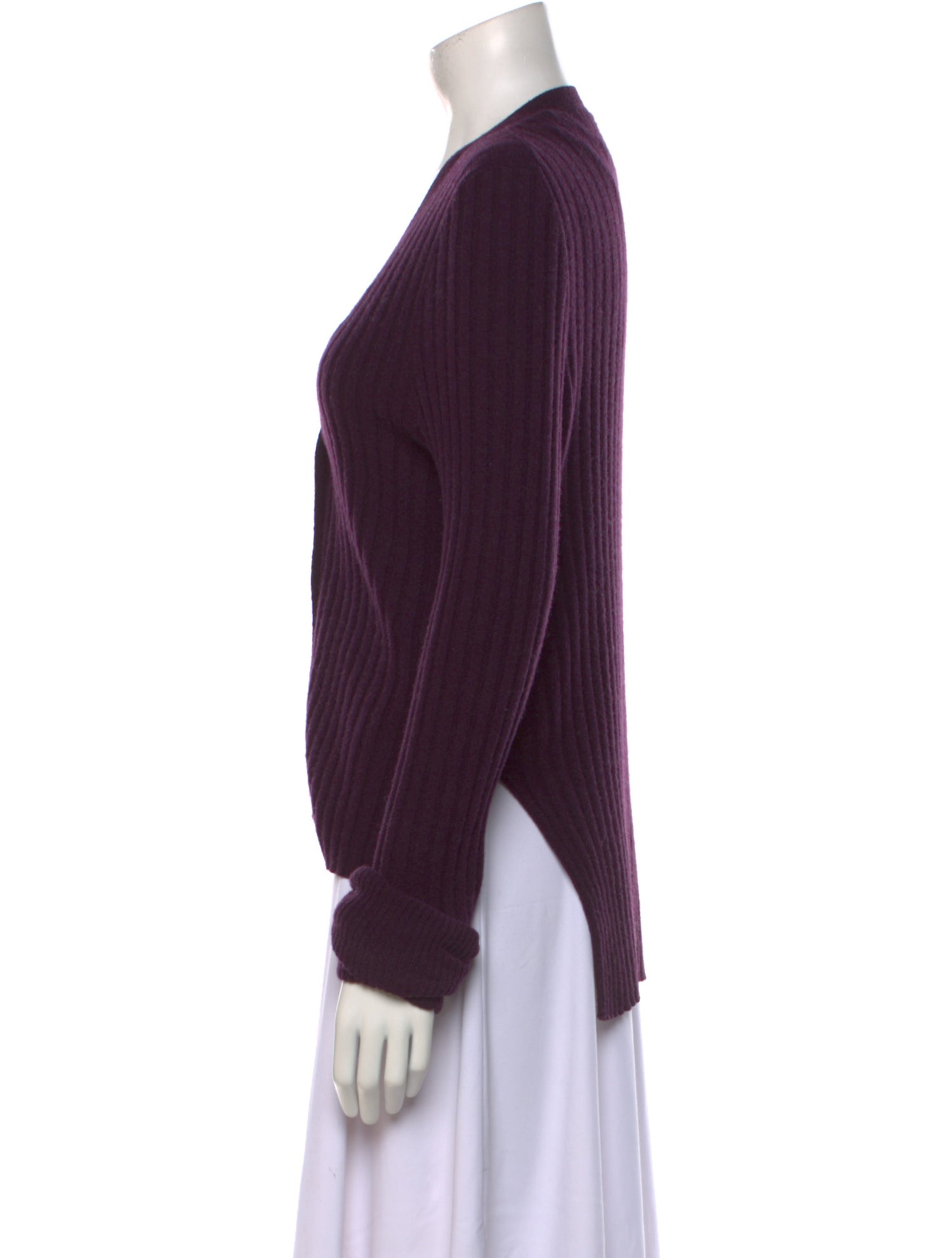 Nobili Cashmere Plunge Neckline Sweater