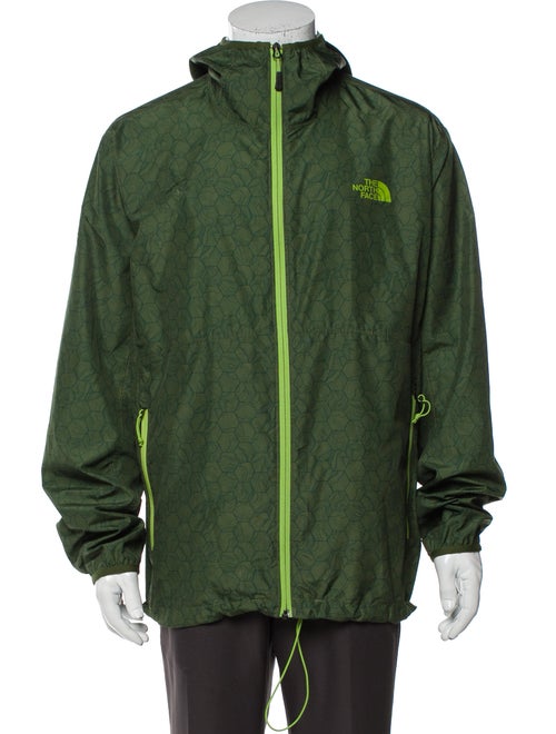 The North Face Printed Windbreaker Green