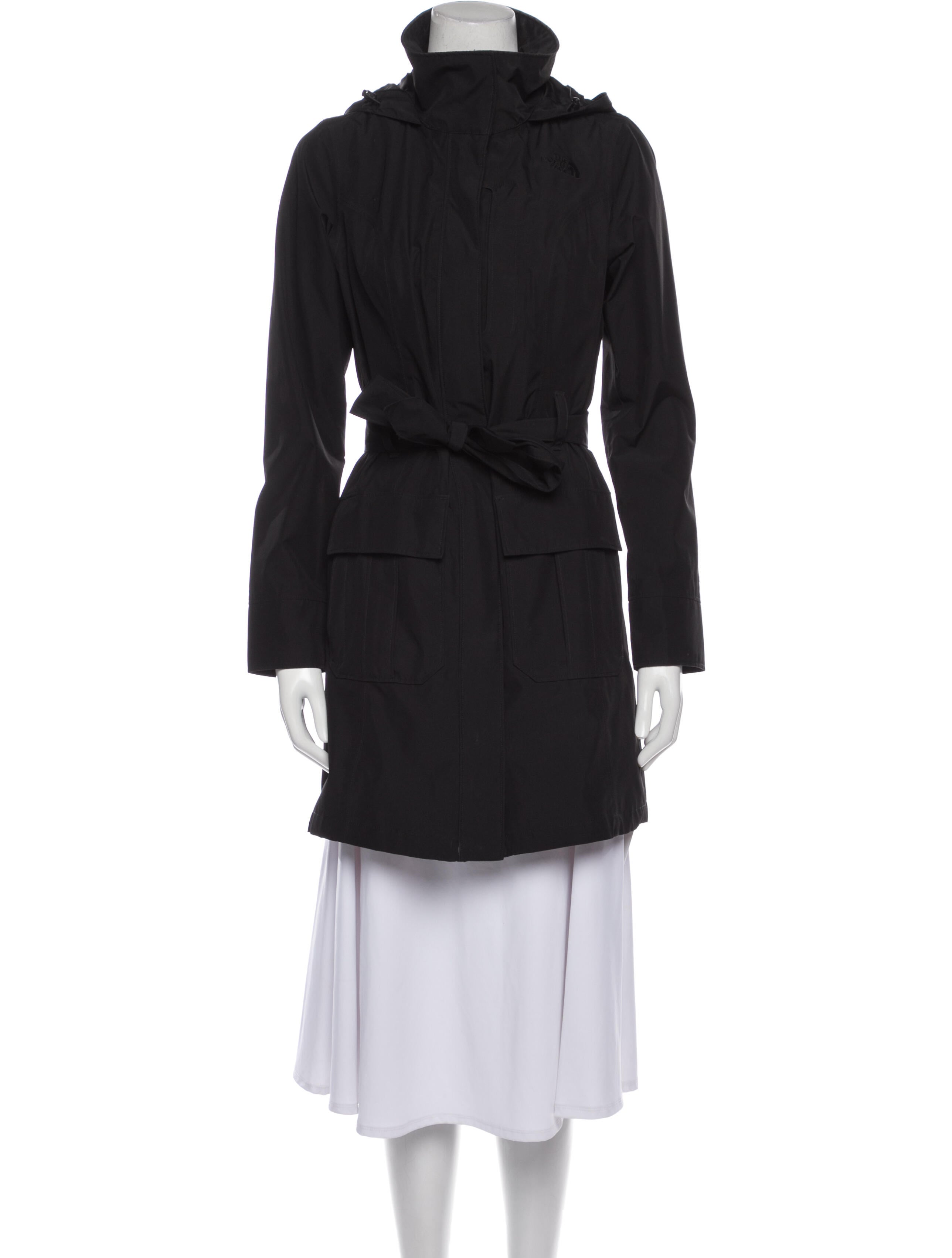 The North Face Trench Coat Black Coats, Clothing WNORH70448 The