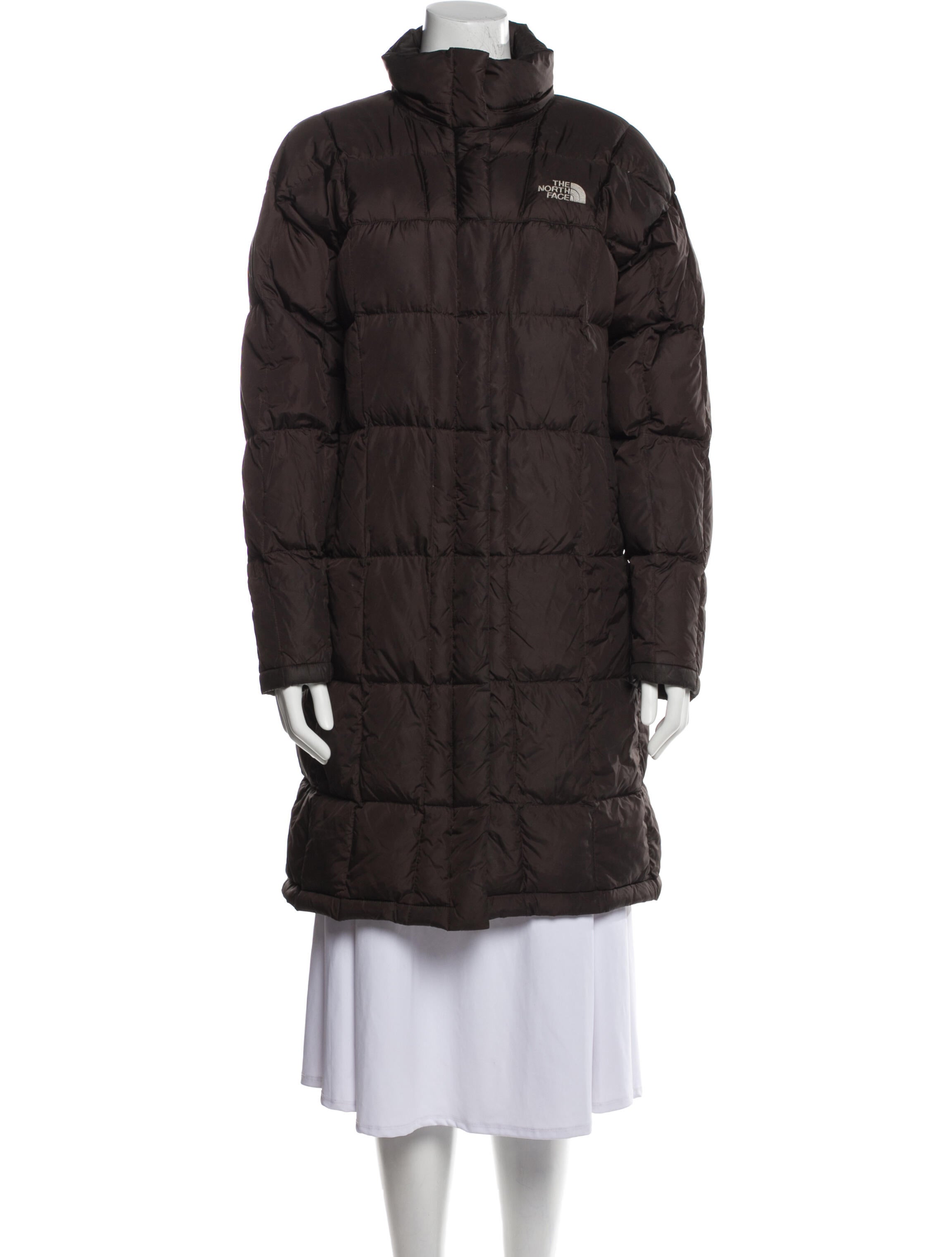 The North Face Down Coat Brown Coats, Clothing WNORH72782 The