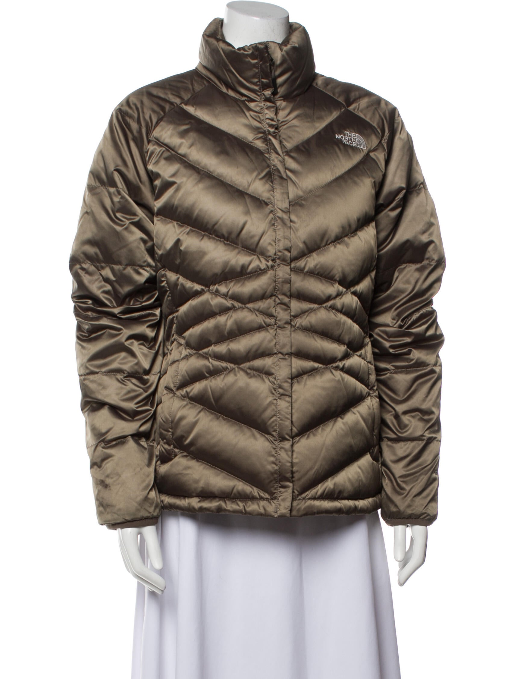 The North Face Down Coat Green Coats, Clothing WNORH73320 The