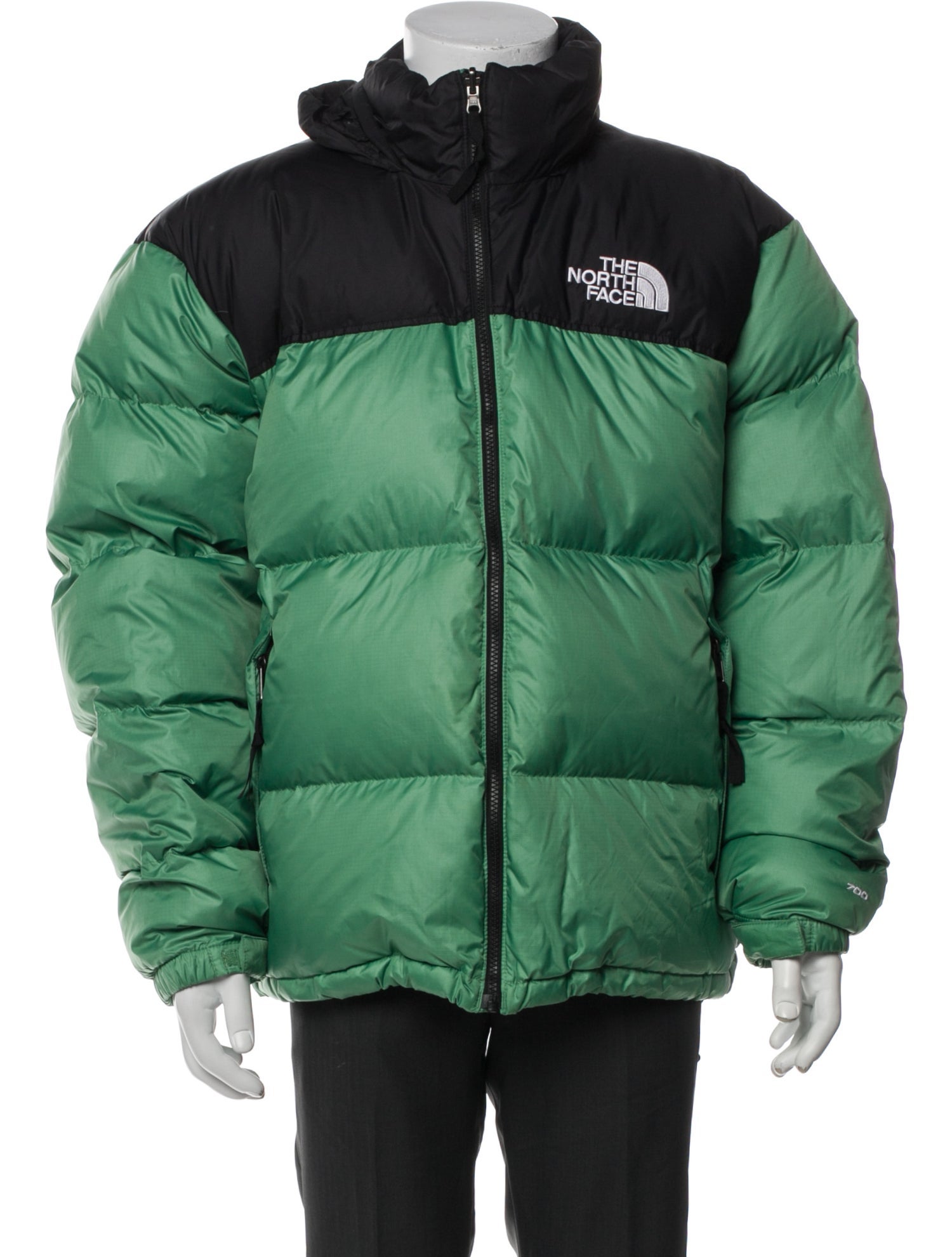The North Face Colorblock Pattern Puffer Coat
